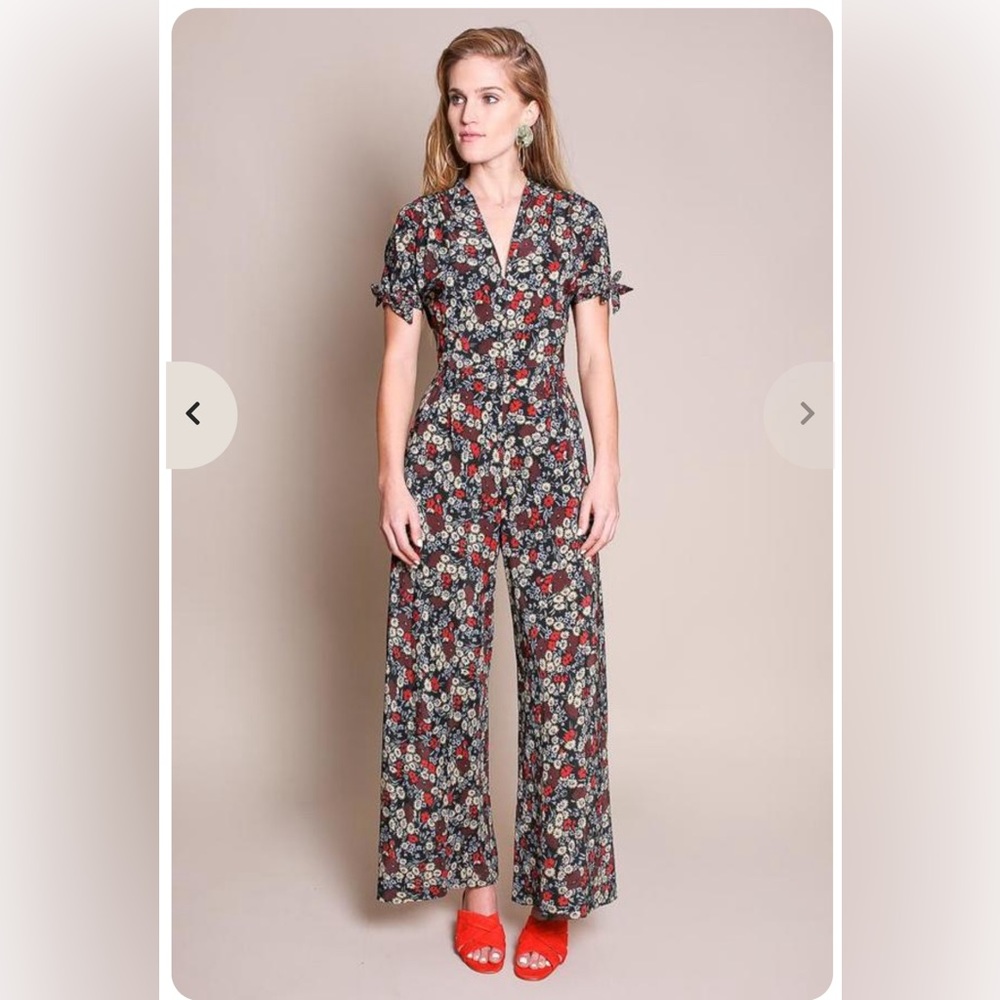 No. 6 Althea silk jumpsuit - size 1 - floral print